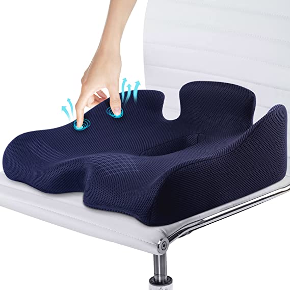 Comfort Office Chair Seat Cushion Pillow Back